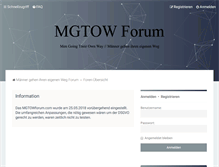 Tablet Screenshot of mgtowforum.com